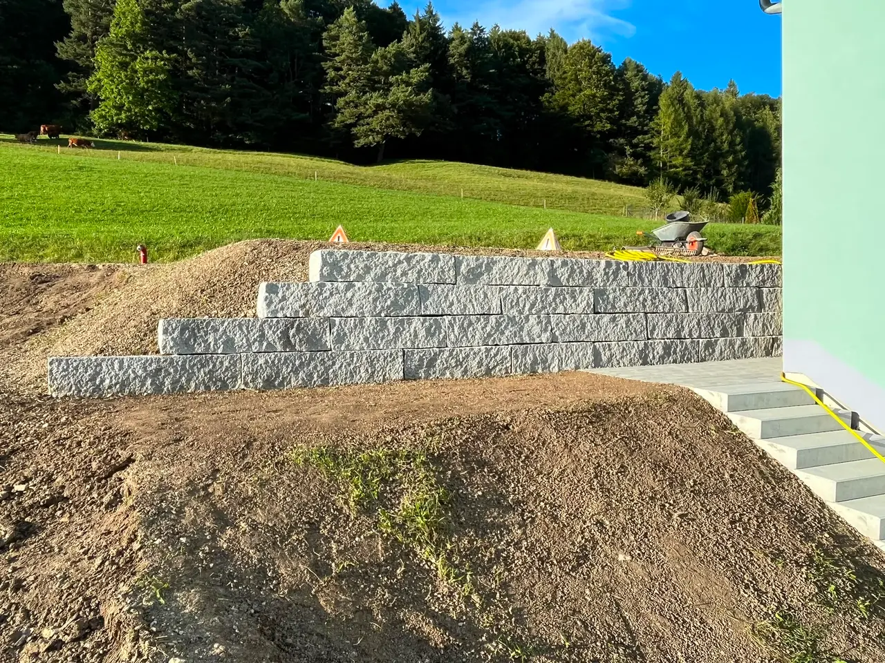 Enrochement en granit du Portugal