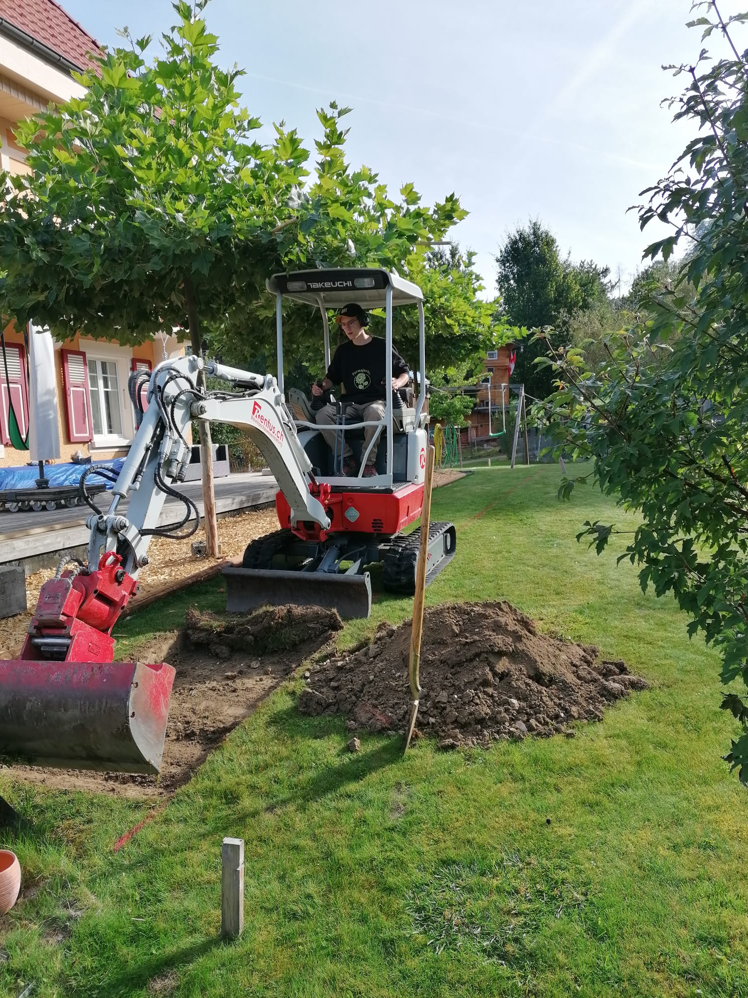 Terrassement, réalisation Permajardin, Création
